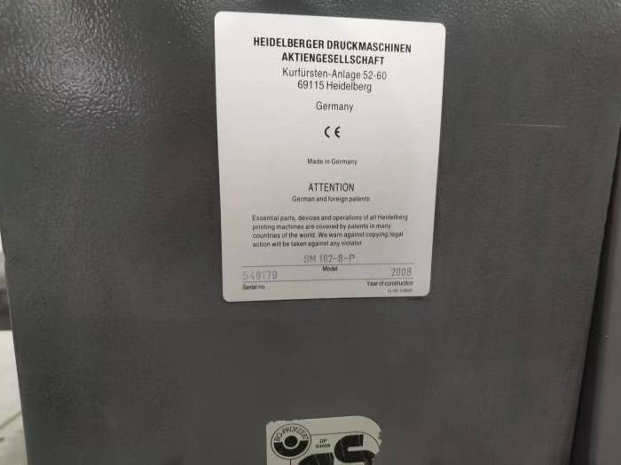 Heidelberg SM 102-8 P Pic 6