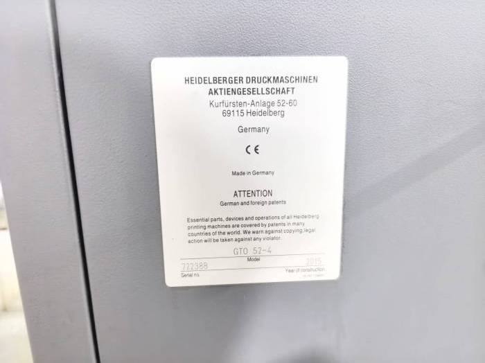 Heidelberg GTO 52-4 Pic 7