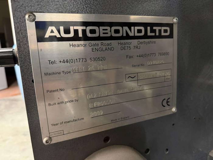 Autobond Mini 76 TPM Pic 4