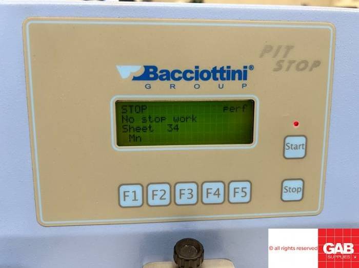 Bacciottini Pit Stop AF Speed - Creasing Machine  Pic 6