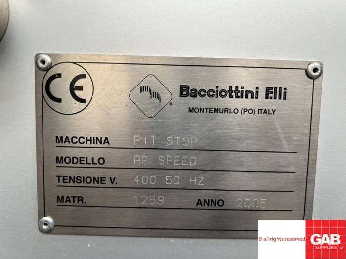 Bacciottini Pit Stop AF Speed - Creasing Machine  Pic 11