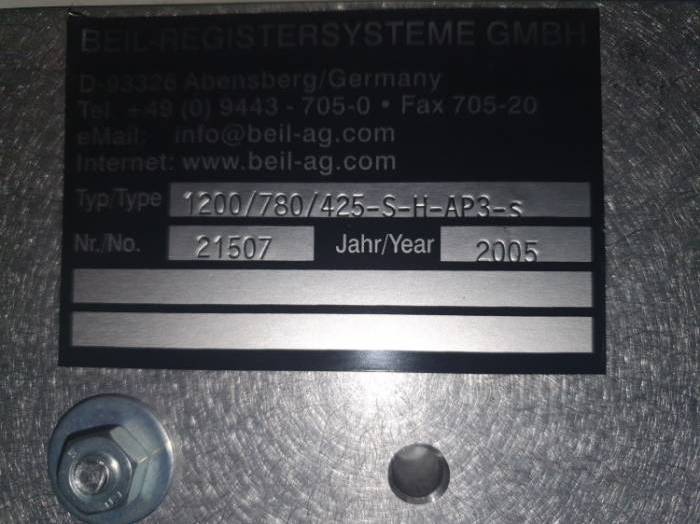 Beil 1200/780/425-S-H-AP3-s  Pic 3
