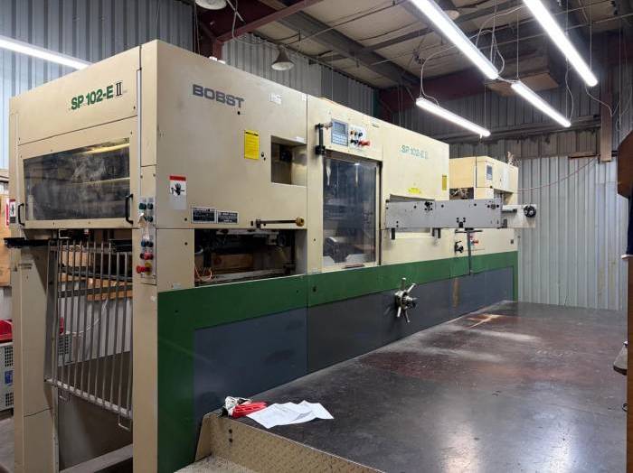 1998 Bobst SP 102 E II Automatic Die Cutting Machine Pic 1