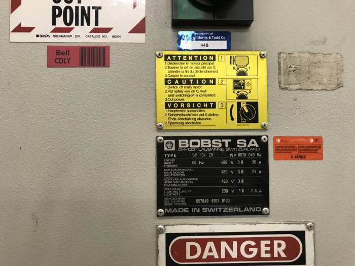 Bobst SP 104 ER Pic 3