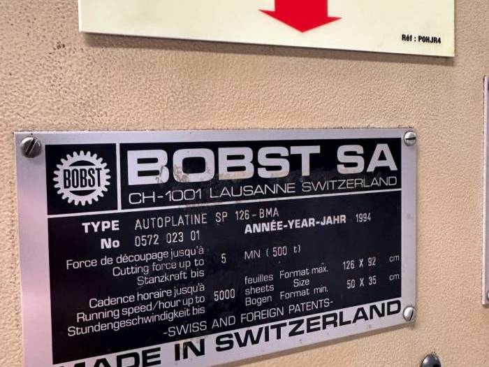 Bobst SP 126 BMA Pic 6