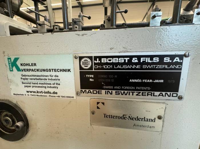 Bobst Domino 100 M Folder gluer  Pic 7