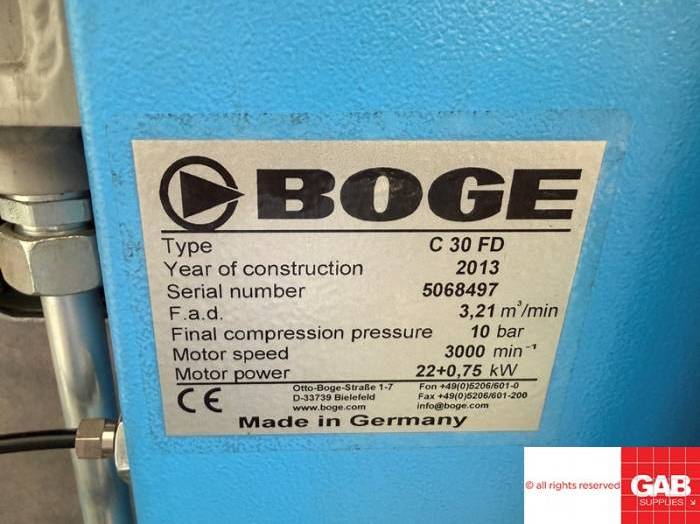 Boge C30 FD - Air Compressor with Dryer Pic 7