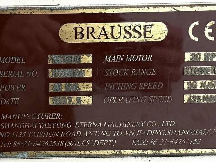 Brausse Model TA-1100 Folder Gluer Pic 5