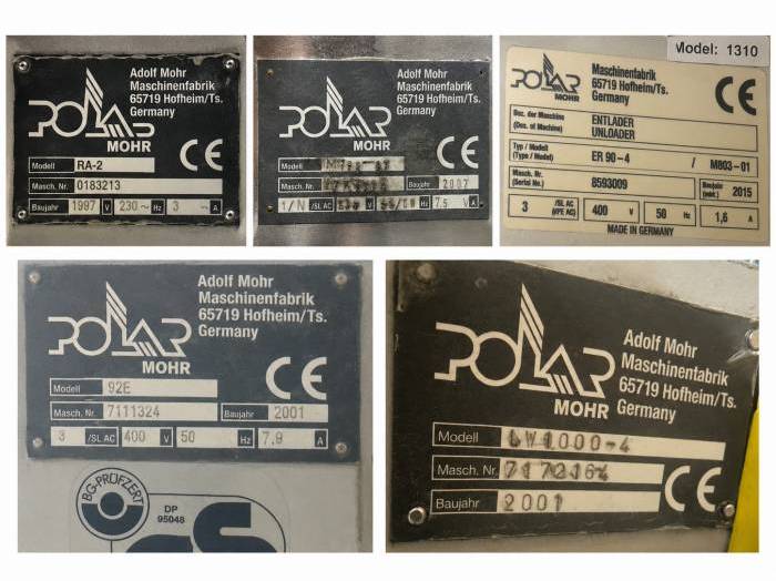 Complete Polar 92 Cutting Line inc. ER 90-4 Transomat Pic 16