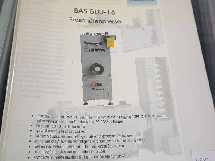 Desta BAS 500-16 pressing Unit Pic 3