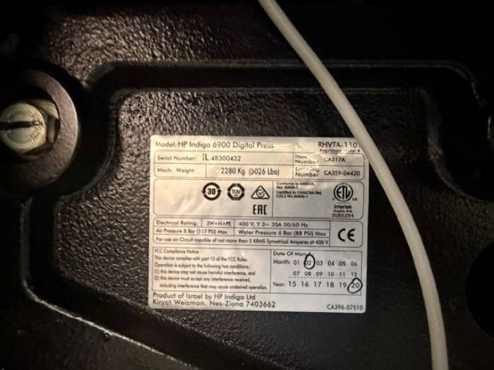 HP Indigo 6900 Pic 8