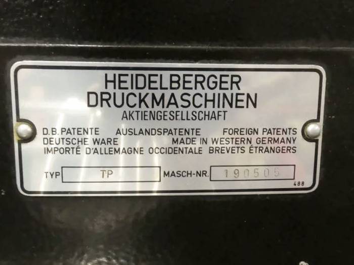 Heidelberg OHT Hot Foil Pic 5