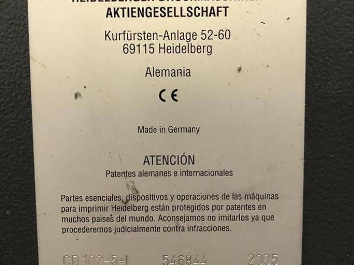 Heidelberg CD 102-5 LX Pic 6