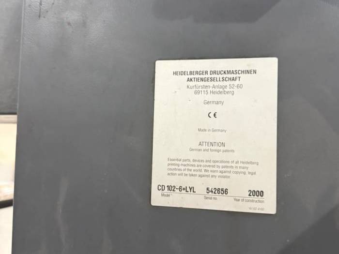 Heidelberg CD 102-6 LYL Pic 5