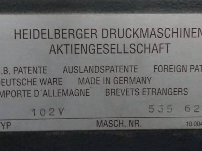 Heidelberg CD 102-4 Pic 6