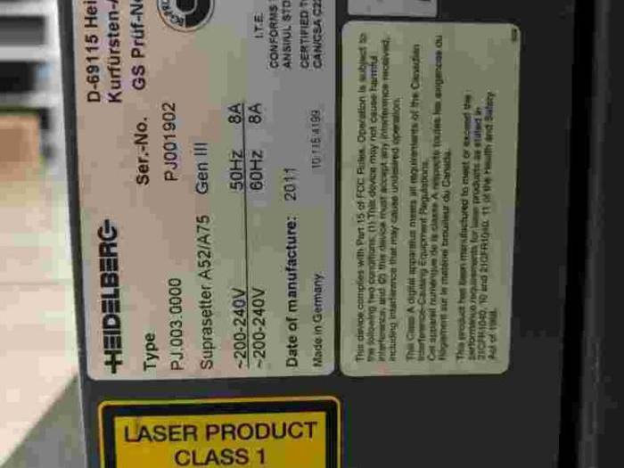 Package Heidelberg Folder, Suprasetter CTP etc Pic 4