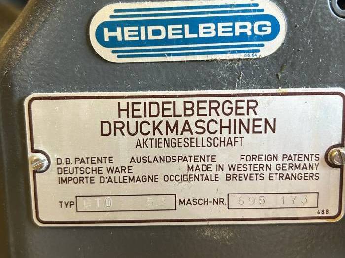Heidelberg GTO 52 Pic 6