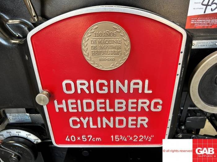 Heidelberg KSB Cylinder - Fully Rebuilt in 2013 Pic 8
