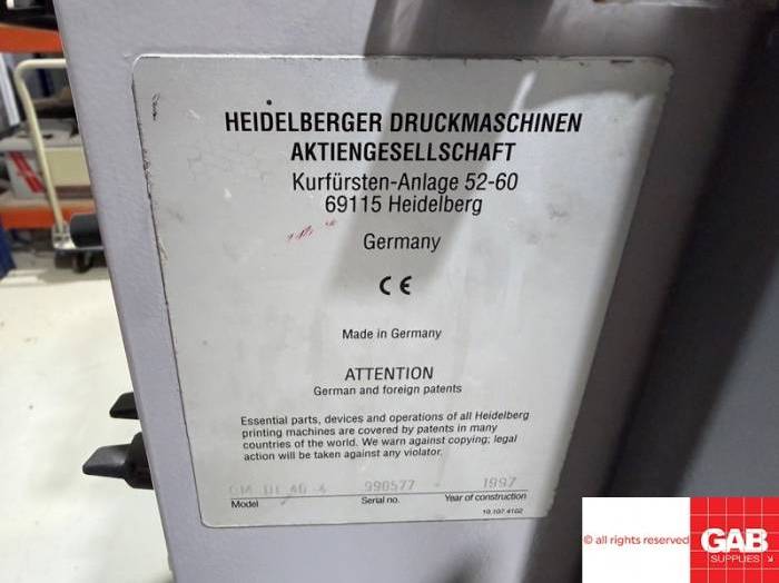 Heidelberg QM DI 46-4 Four Colour Offset Pic 11
