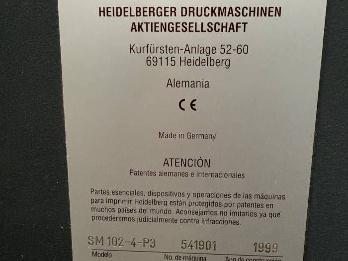 Heidelberg SM 102-4 P Pic 15