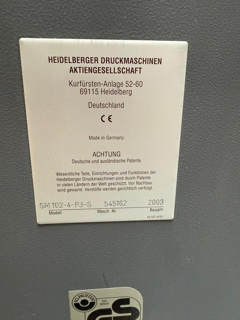Heidelberg SM 102-4 P Pic 14