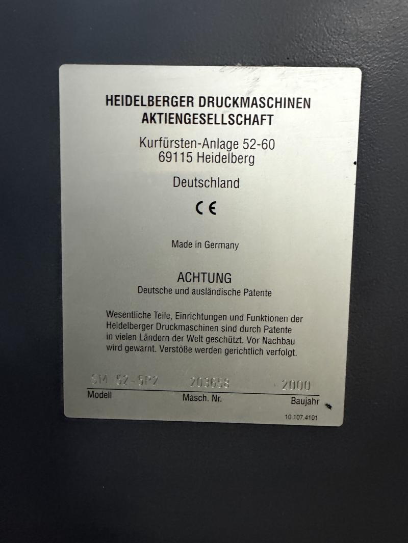 Heidelberg SM 52-5 P2 Pic 7