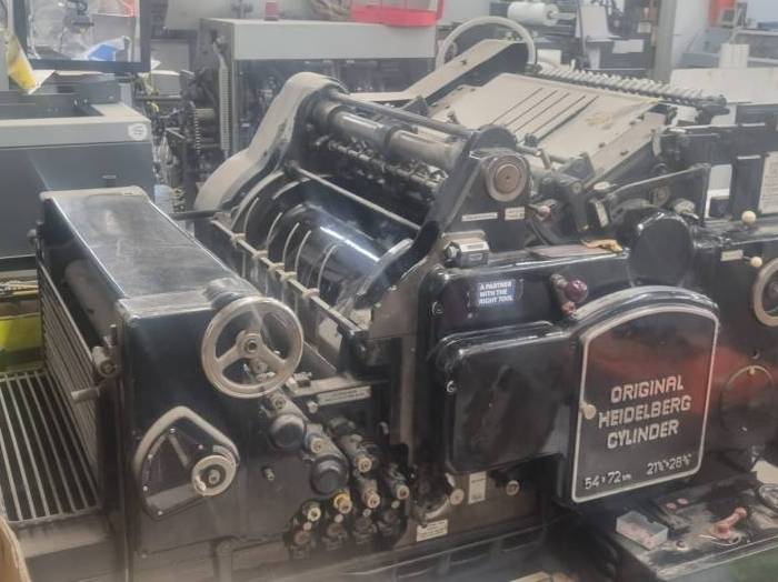 Heidelberg S Cylinder with Original Ink Unit Pic 1