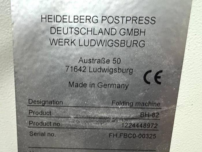 Heidelberg Stahlfolder BH 82-6 Pic 3