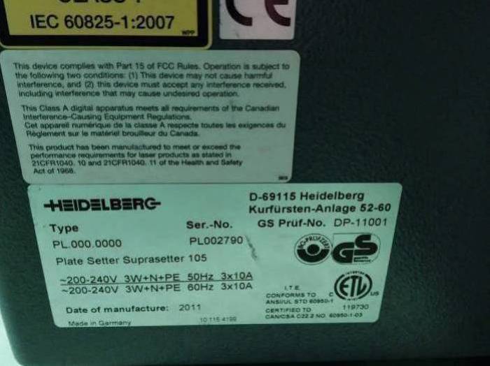 Heidelberg Suprasetter 105 Pic 5