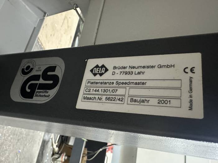 Heidelberg   Nela Speedmaster Plate Punch Pic 4