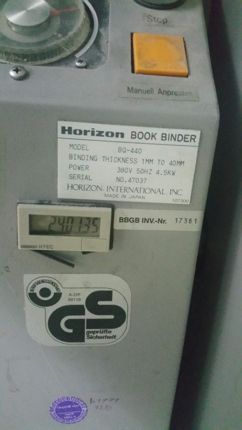 Horizon BQ 440 Perfect Binder Pic 4