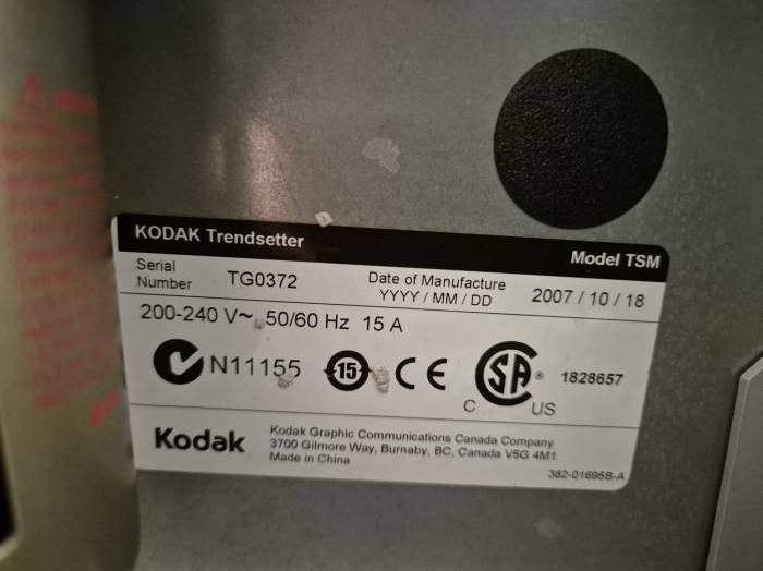 Kodak Trendsetter 800 III Quantum GMCE Pic 9