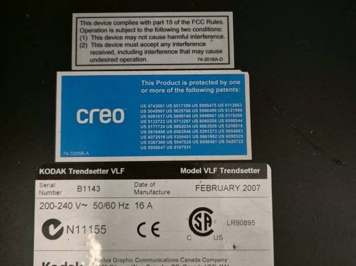 Kodak Trendsetter VLF Pic 4