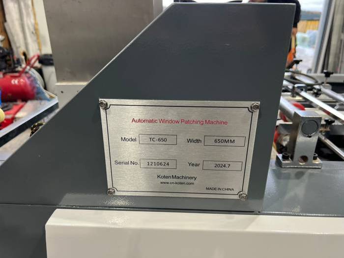 Koten TC 650 Automatic windows patching Pic 4