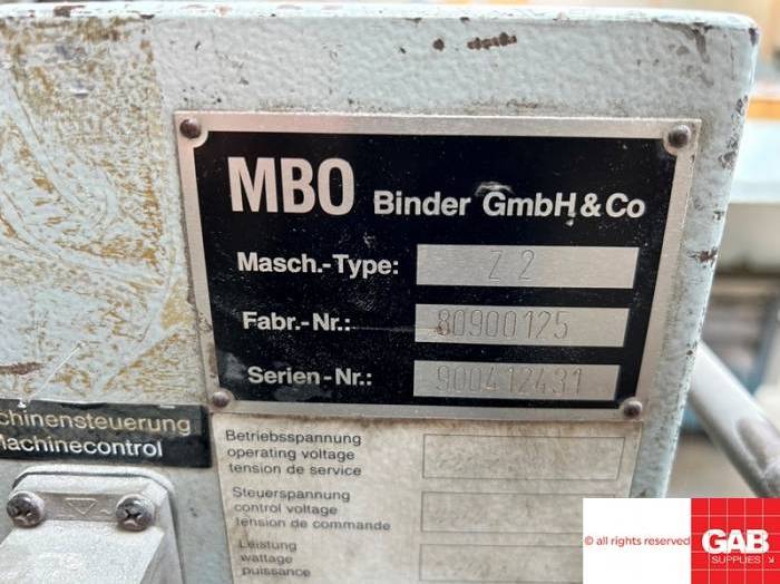 MBO Z2 - Mobile Knife Folding Unit - paper folder Pic 5