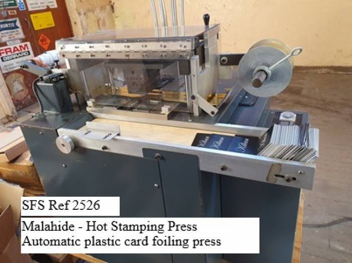 Malhide E4-CC - Plastic Card Foiling Press Pic 1