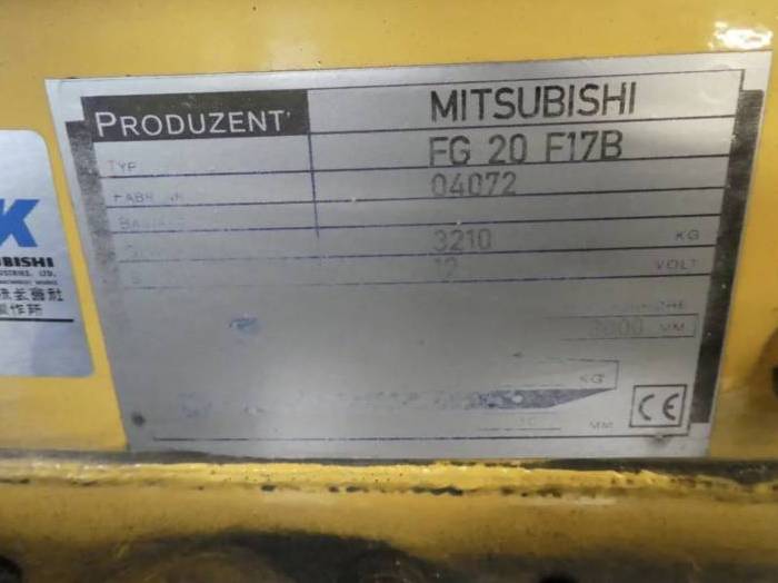 Mitsubishi FG 20 F17B Pic 4