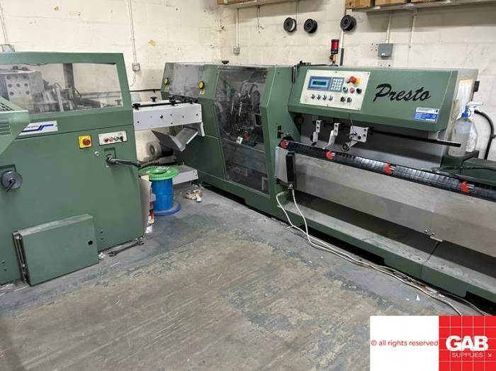 Muller Martini Presto 6 1 - saddle stitching line Pic 1
