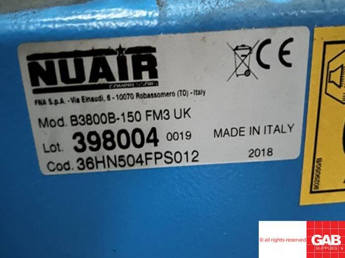 Nuair B 3800 B-150 FM3 UK air compressor with dryer Pic 9
