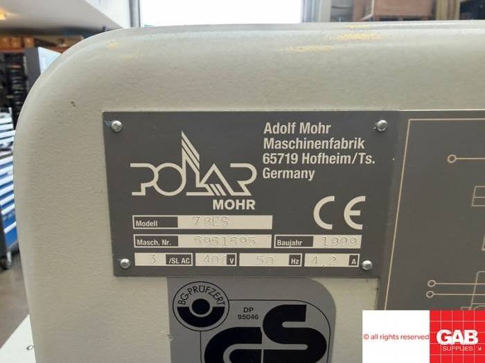 Polar Mohr 78 ES - Fully serviced paper guillotine Pic 7