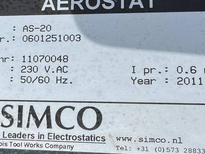 Simco AS 20 anti static Pic 8
