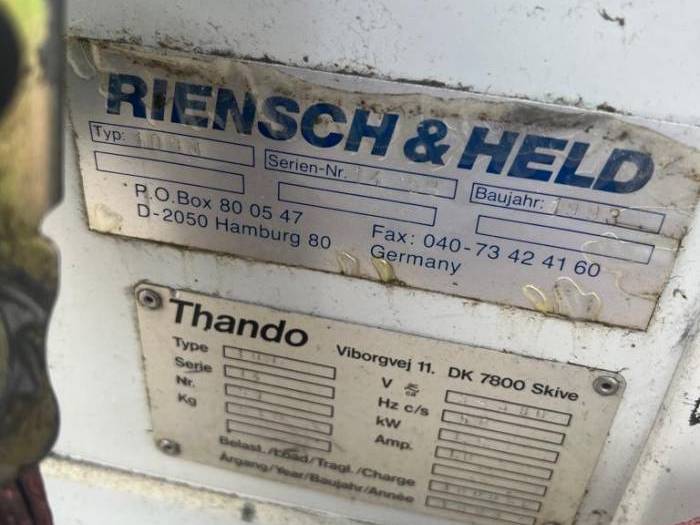 Thando 101 -Riensch and Held 1000- pile turner Pic 12
