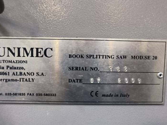 Unimec Splitting saw Pic 3
