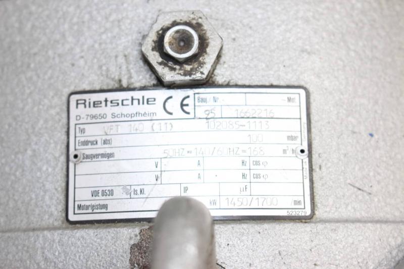 Vaccum Pump Rietschle VFT 140 11  Pic 6