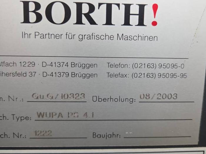 Wupa PS 4.1 Automatic die-cutting machine Pic 7
